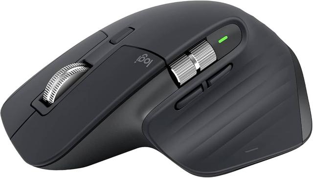 Logitech MX Master 3S with Free Adobe Subscription - Wireless Performance Mouse with Ultra-Fast Scrolling, Ergo, 8K DPI, Track on Glass, Quiet Clicks, USB-C, Bluetooth -Graphite
