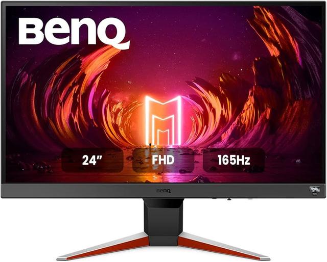 BenQ MOBIUZ EX240N 24" VA Panel Full HD HDR Gaming Monitor| 165Hz| 1ms MPRT| FreeSync Premium| treVolo Speakers (2.5W x 2)| Bezel Less| Light Tuner| Color Vibrance| Black Equalizer| HDMI| DP (Gray)